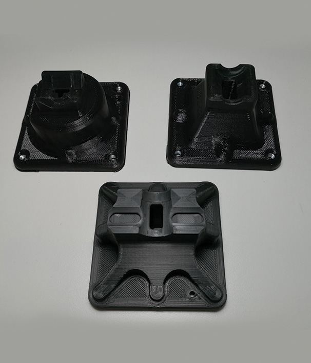 Suction robot sockets designed and printed at our technical office.
